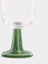Bordallo Pinheiro Glass Goblet in Green