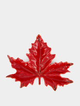 Bordallo Pinheiro Maple Leaf Small in Burgundy
