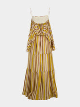 Zimmermann Rebellion Mustard Stripe Maxi Dress