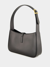 Saint Laurent Le 5 à 7 Hobo Bag in Black Smooth Leather