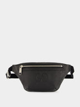Black Leather GG Jumbo Belt Bag