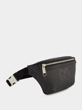 Black Leather GG Jumbo Belt Bag