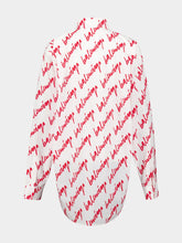 Balenciaga Scribble Oversized Cotton Shirt