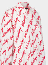 Balenciaga Scribble Oversized Cotton Shirt