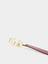 Light Blue and Rosso GG Marmont Reversible Belt | PDP - Fashion Clinic