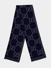 Gucci Check GG Wool Jacquard Scarf