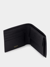 Ferragamo Black Gancini Hammered Wallet