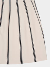 Zimmermann Cream Rebellion Striped Midi Skirt