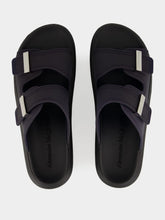 Alexander McQueen Blue and Black Hybrid Rubber Slides