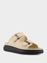 Alexander McQueen Parchment and Black Hybrid Slide