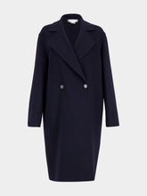 Stella McCartney Ink Blue Iconic Wool Coat