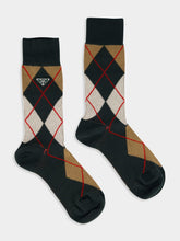 Prada Argyle Cotton Ankle Socks