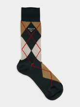 Prada Argyle Cotton Ankle Socks
