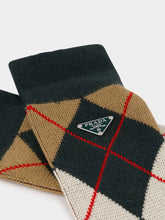 Prada Argyle Cotton Ankle Socks
