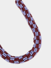 Alémais Brown and Blue Le Jardin Bunch Bead Necklace