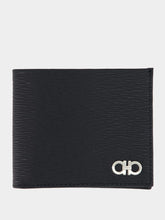 Black Gancini Hammered Leather Wallet