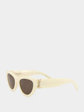 Saint Laurent Sunglasses SL M94 in Ivory and Black