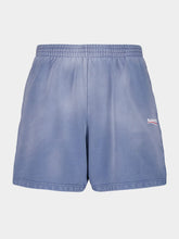 Balenciaga Faded Blue Political Campaign Sweat Shorts