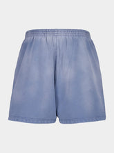 Balenciaga Faded Blue Political Campaign Sweat Shorts