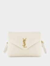 Saint Laurent White Loulou Toy Crossbody Bag