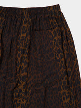 Balenciaga Brown Leopard Silk Pyjama Pants