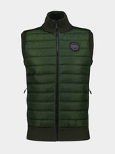 Canada Goose Moss Khaki HyBridge Knit Vest Black Disc