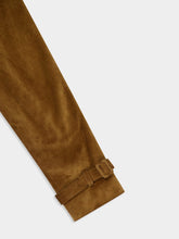 Saint Laurent Noix Suede Double-Breasted Trench Coat