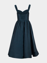 Zimmermann Rebellion Teal Drape Midi Dress