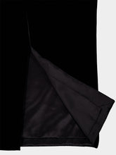 Saint Laurent Signature Black Velvet Maxi Dress