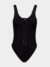 Saint Laurent Saharienne Braid-Detailed Swimsuit