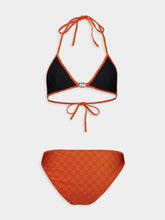 Gucci Orange GG Stretch Jersey Bikini