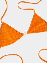 Gucci Orange GG Stretch Jersey Bikini
