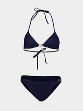 Gucci Navy Blue GG Stretch Jersey Bikini