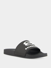 Balenciaga Black Rubber Pool Slide Sandals