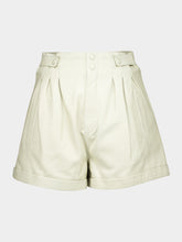 Saint Laurent Button Detailed High Waist Shorts