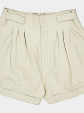 Saint Laurent Button Detailed High Waist Shorts