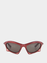 Balenciaga Burgundy Bat Cat-Eye Sunglasses