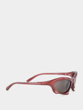 Balenciaga Burgundy Bat Cat-Eye Sunglasses