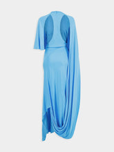 Stella McCartney Asymmetric Cape Maxi Dress