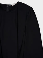 Stella McCartney Black Round Neck Cape Mini Dress