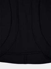 Stella McCartney Black Round Neck Cape Mini Dress