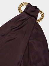 Stella McCartney Chain Halterneck Satin Maxi Dress