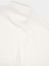 Stella McCartney White Asymetric Draped Midi Dress