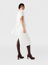 Stella McCartney White Asymetric Draped Midi Dress