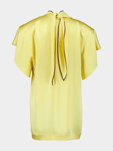 Stella McCartney Chamomile Tie Neck Mini Dress