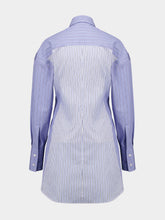 Stella McCartney Light Blue Mixed Stripe Mini Dress