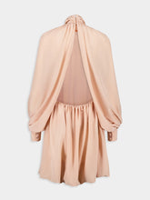 Stella McCartney Rose High-Neck Silk Chiffon Mini Dress