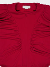 Stella McCartney Raspberry Draped Crepe Jersey Gown