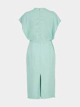 Stella McCartney Mint V-Neck Midi Dress