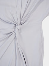 Stella McCartney Pearl Blue Midi Dress with Side Twist